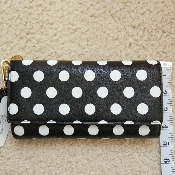 Charming Charlie Polka Dot Tech Wallet Wristlet - Picture 3 of 6